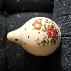 Vintage Potpourri Shaker Flower Design England
